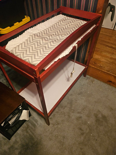 Wooden baby changing table - wooden,