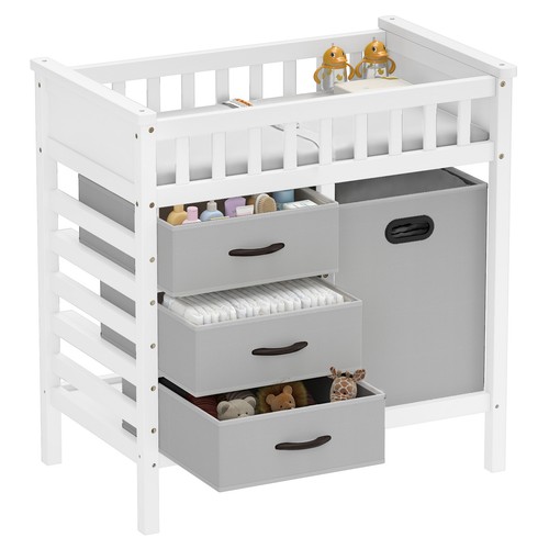 Wooden baby changing table - baby,