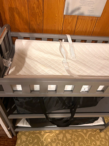Steel gray baby changing table - gray,